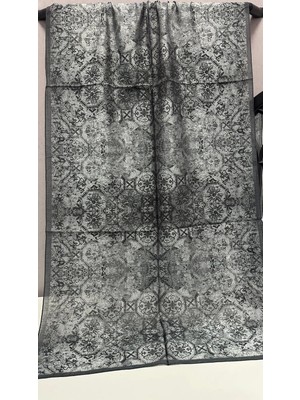 Aminenesil Modal Ipek Şal Gri Renk