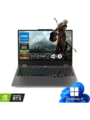 Lenovo Loq Gaming Notebook I5-12600HX 24GB Ram 1tb SSD RTX3050 6gb 15.6" Fhd 144Hz IPS WIN11PRO 83GS00P8TR ATL112 +Mouse