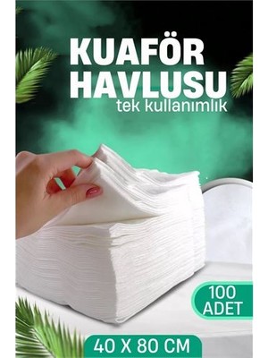 Marsilyan Turk Tek Kullanımlık Kuaför Havlusu - Berber Havlusu Spa Havlusu Medikal Havlu 100 Ad