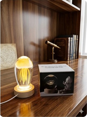 Ayder Online Satış Ahşap Altlıklı Işıklı Küre