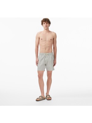 Nautica Erkek Yeşil Regular Fit Çizgili Deniz Şortu T65540T.3SO