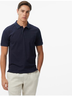 Nautica Erkek Lacivert Regular Fit Polo Yaka T-Shirt K65239T.4NV