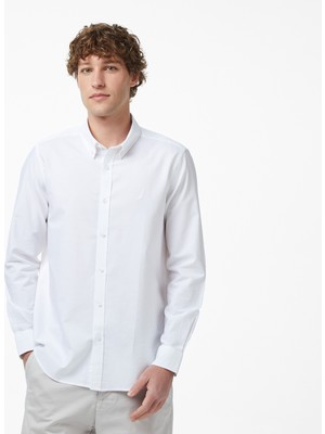 Nautica Erkek Beyaz Regular Fit Gömlek W65542T.1BW
