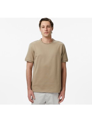 Nautica Erkek Bej Regular Fit T-Shirt V65322T.2GR