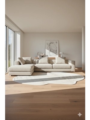 Türkeri Halı Wave 003 Şekilli Özel Kesim Halı – Leke Tutmaz, Toz Yapmaz,  Dayanıklı Premium Halı