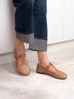 Ece'nin Butiği Nina Taba Hakiki Deri Kadın Babet