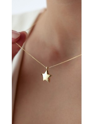 Wind Silver Bombe Yıldız Kolye 925 Ayar