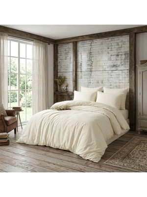 Goldroom Home Çizgili Pamuk Saten Nevresim Takımı