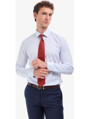 Pierre Cardin Erkek Beyaz Slim Fit Uzun Kollu Gömlek 50321024-VR013