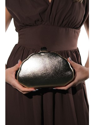 Luvi 513 Altın Cilt Kadın Abiye Çanta