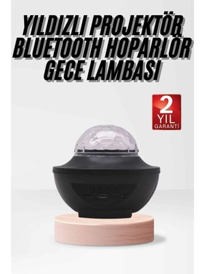 Prativas Çok Renkli Projektör Lamba Disko Topu Gece Lambası Kablosuz