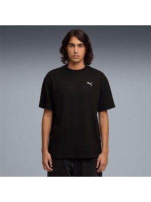 Puma 692018 01 Ess Elevated Erkek Geniş Kalıp Kuş Gözü Jakarlı T-Shirt