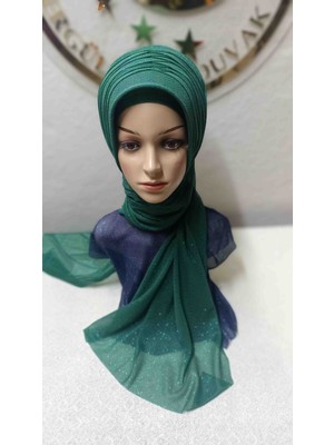 Ergül Hazır Duvak Simli Zümrüt Yeşili Tekli Model Duvak,hazır Duvak,düğün,hazır Şal,hazır Türban,abiye Şal,sünnet,nişan,söz