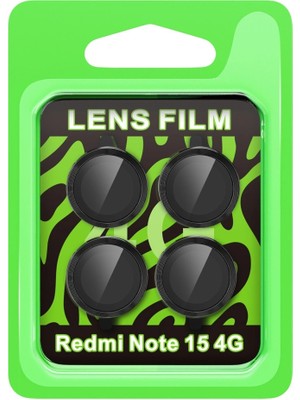 Moresun Buğz Xiaomi Redmi Note 15 4g Raze Metal Kamera Lens - Siyah