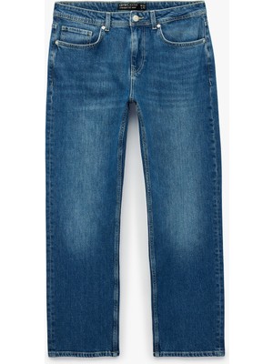 Koton Normal Bel Pamuklu Straight Fit Jean Pantolon - Mark Jean