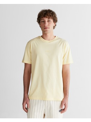 Gant Erkek Sarı Baskılı Kısa Kollu T-Shirt 2326133T.713