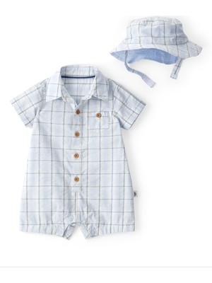 Carter's Erkek Bebek Kısa Tulum 3 Ay-24 Ay Mavi
