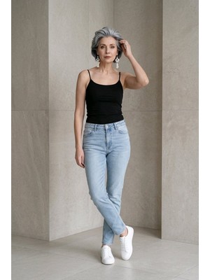 Hies Lastik Askılı Ultra Esnek Likralı Atlet&bluz