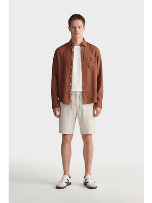 Gant Erkek Bej Düz Şort 205610.214