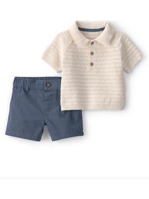 Carter's Erkek Bebek Alt Üst Set 3 Ay-24 Ay Bej