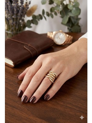 Tılsım Accesories Xupıng Çelik Yüzük Gold 6-Numara