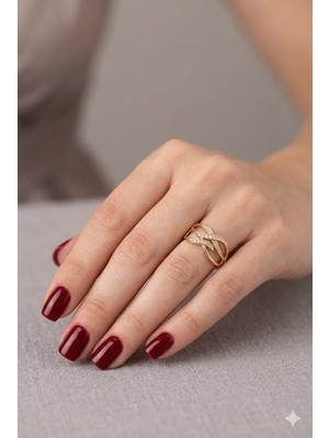Tılsım Accesories Xupıng Çelik Yüzük Gold 8-Numara