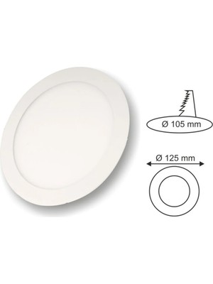 Cata 6W Beyaz LED Panel Armatür IP20 Özellikli İç Mekan Kullanımı için Enerji Tasarruflu
