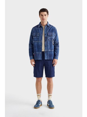 Gant Erkek Lacivert Düz Şort 205657.19