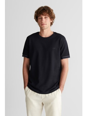 Gant Erkek Siyah Baskılı Regular Fit T-Shirt 2326135T.5