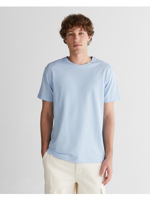 Gant Erkek Mavi Baskılı Kısa Kollu T-Shirt 23261119T.420