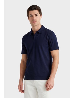 Gant Erkek Lacivert Regular Fit Polo Yaka T-Shirt 2014124.433