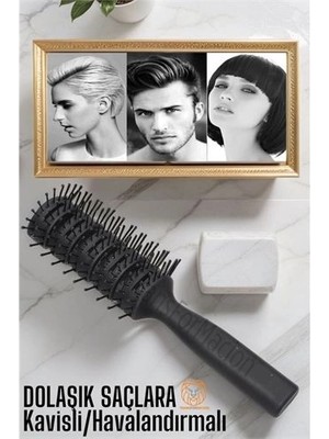 Calperia Nano Dolaşık Saç Tarağı Kavisli Havalandırmalı 720344