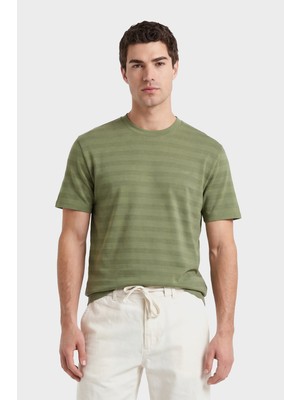Gant Erkek Yeşil Bisiklet Yaka Regular Fit T-Shirt 2003400.379