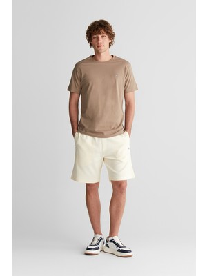 Gant Erkek Krem Düz Şort 2826186T.130