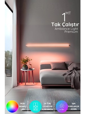 Luciole Rgb Tak Çalıştır Kumandalı LED Strip Tube Lambader Elite