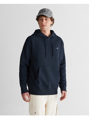 Gant Erkek Lacivert Regular Fit Kapüşonlu Sweatshirt 2525331T.433