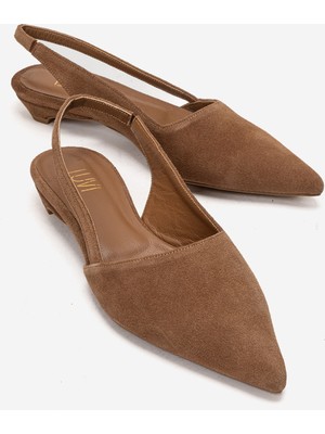 Luvi Berlına Toprak Süet Hakiki Deri Kadın Alçak Topuklu Ayakkabı