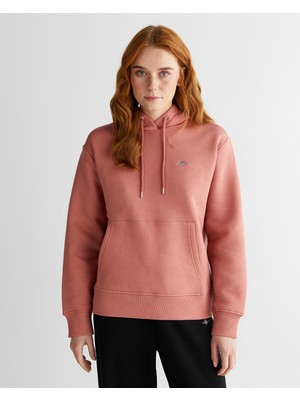 Gant Kadın Pembe Relaxed Fit Kapüşonlu Sweatshirt 4201413.654