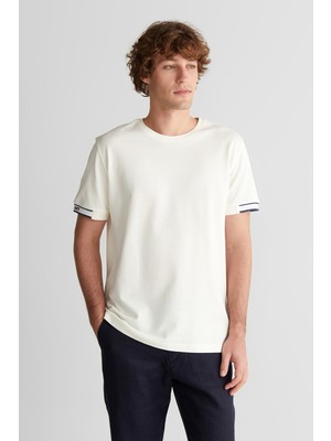 Gant Erkek Beyaz Baskılı Kısa Kollu T-Shirt 2326135T.113