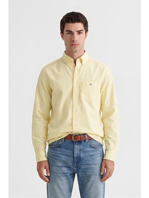 Gant Erkek Turuncu Regular Fit Logolu Gömlek 3000200.725