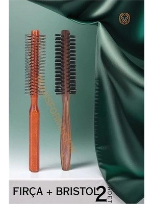 Calperia Fön ve Tarama Fırçası Ahşap 2 Li Set 719821