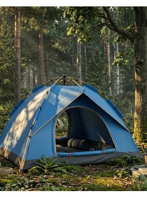 Sibelora Home Otomatik Kamp Çadırı 200X135X135 cm Su Geçirmez Kolay Kurulum Taşınabilir