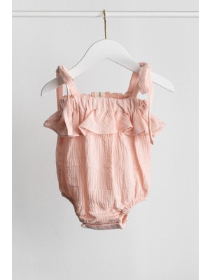 Merli Rose Şile Bezi Fırfırlı Body