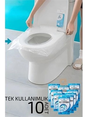 Calperia Klozet Kapağı Kılıfı Hijyenik Seyahat Tek Kullanımlık Klozet Wc Örtüsü 10 Adet 720808