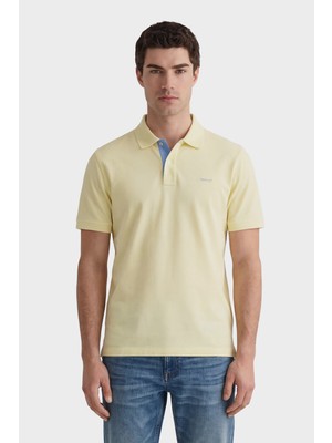Gant Erkek Sarı Regular Fit Polo Yaka T-Shirt 2062026.713