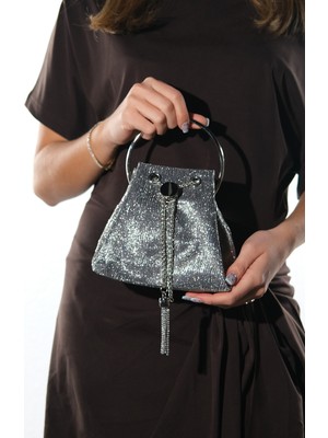 Luvi 432 Platin Desenli Kadın El Çantası