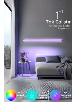 Luciole Rgb Tak Çalıştır Kumandalı LED Strip Tube Lambader Elite
