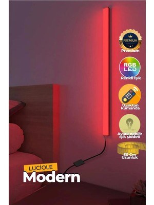 Luciole Uzaktan Kumandalı LED Lamba - Yatak Üstü, Tv Yanı ,oturma Odası - Rgb Çok Renkli 50 cm