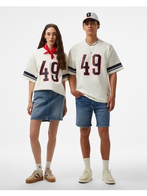 Gant Erkek Beyaz Oversize Fit T-Shirt 2325150T.113