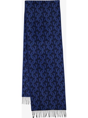 Gant Unisex Lacivert G Monogramlı Dokuma Atkı 9920247.433